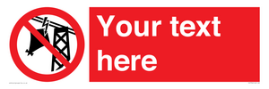 PV7734: Custom prohibition do not fly kites near overhead electrical power lines
