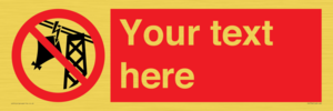 PV7734: Custom prohibition do not fly kites near overhead electrical power lines