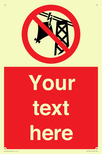 PV7734: Custom prohibition do not fly kites near overhead electrical power lines