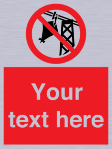 PV7734: Custom prohibition do not fly kites near overhead electrical power lines