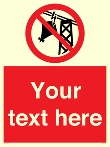 PV7734: Custom prohibition do not fly kites near overhead electrical power lines