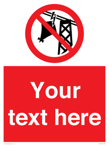 PV7734: Custom prohibition do not fly kites near overhead electrical power lines