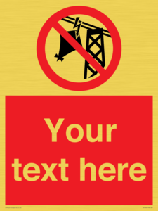 PV7734: Custom prohibition do not fly kites near overhead electrical power lines
