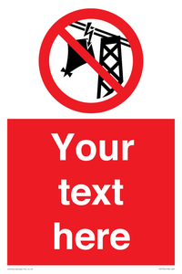 PV7734: Custom prohibition do not fly kites near overhead electrical power lines