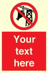 PV7734: Custom prohibition do not fly kites near overhead electrical power lines