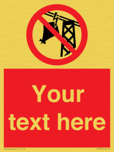 PV7734: Custom prohibition do not fly kites near overhead electrical power lines