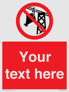 PV7734: Custom prohibition do not fly kites near overhead electrical power lines
