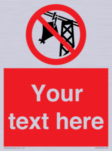 PV7734: Custom prohibition do not fly kites near overhead electrical power lines