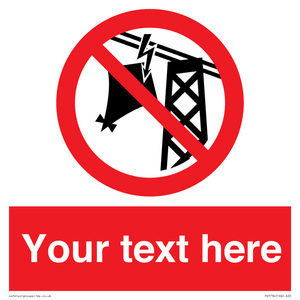 PV7734: Custom prohibition do not fly kites near overhead electrical power lines
