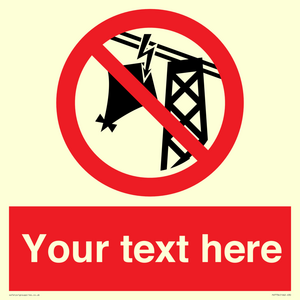 PV7734: Custom prohibition do not fly kites near overhead electrical power lines