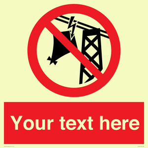 PV7734: Custom prohibition do not fly kites near overhead electrical power lines