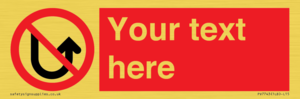 PV7743: Custom prohibition No u turns