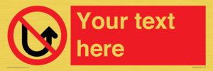 PV7743: Custom prohibition No u turns