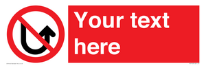 PV7743: Custom prohibition No u turns