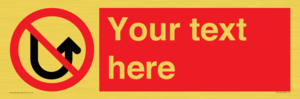 PV7743: Custom prohibition No u turns