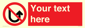 PV7743: Custom prohibition No u turns