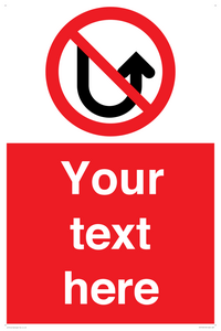 PV7743: Custom prohibition No u turns
