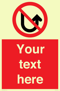 PV7743: Custom prohibition No u turns