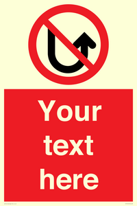 PV7743: Custom prohibition No u turns