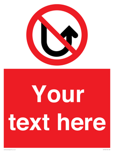 PV7743: Custom prohibition No u turns