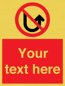 PV7743: Custom prohibition No u turns