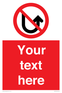 PV7743: Custom prohibition No u turns