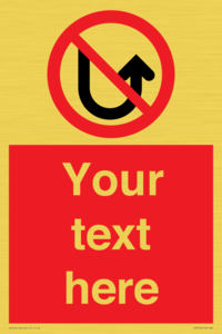 PV7743: Custom prohibition No u turns