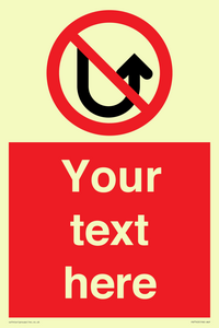 PV7743: Custom prohibition No u turns