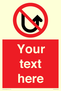 PV7743: Custom prohibition No u turns