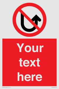 PV7743: Custom prohibition No u turns