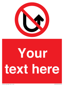 PV7743: Custom prohibition No u turns