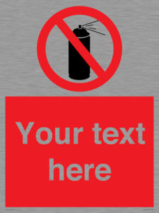 PV7744: Custom prohibition no aerosol