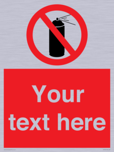 PV7744: Custom prohibition no aerosol