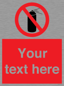 PV7744: Custom prohibition no aerosol