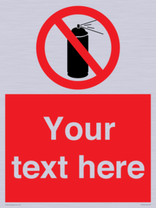 PV7744: Custom prohibition no aerosol