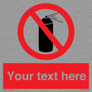 PV7744: Custom prohibition no aerosol