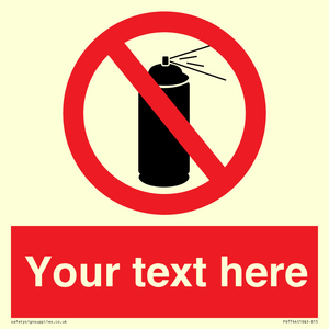 PV7744: Custom prohibition no aerosol