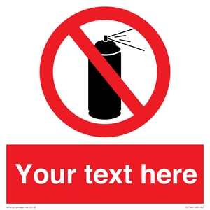 PV7744: Custom prohibition no aerosol