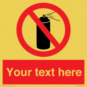 PV7744: Custom prohibition no aerosol