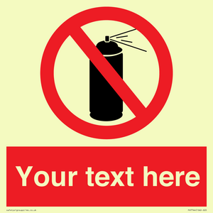 PV7744: Custom prohibition no aerosol