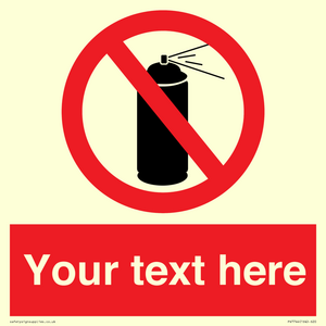 PV7744: Custom prohibition no aerosol
