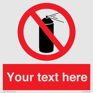 PV7744: Custom prohibition no aerosol