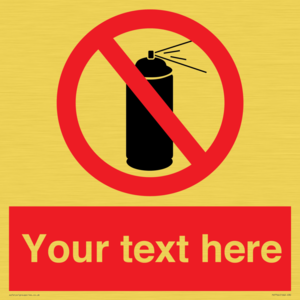 PV7744: Custom prohibition no aerosol
