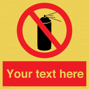 PV7744: Custom prohibition no aerosol