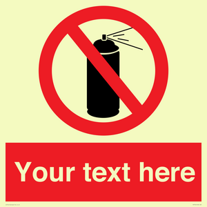 PV7744: Custom prohibition no aerosol