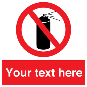 PV7744: Custom prohibition no aerosol