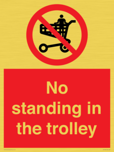 PV7748: No standing in the trolley