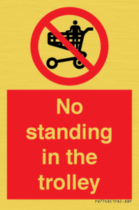 PV7748: No standing in the trolley