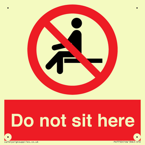 PV7750: Do not sit here