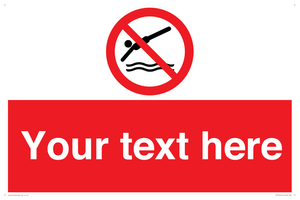 PV7754: Custom prohibition no diving